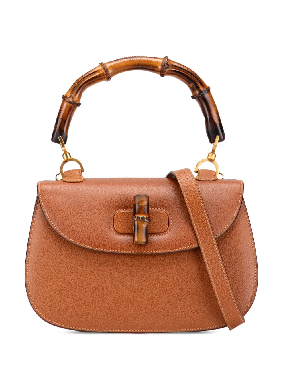 Pre-OwnedGucci Pre-Owned20th Century Calfskin Bamboo Night satchel