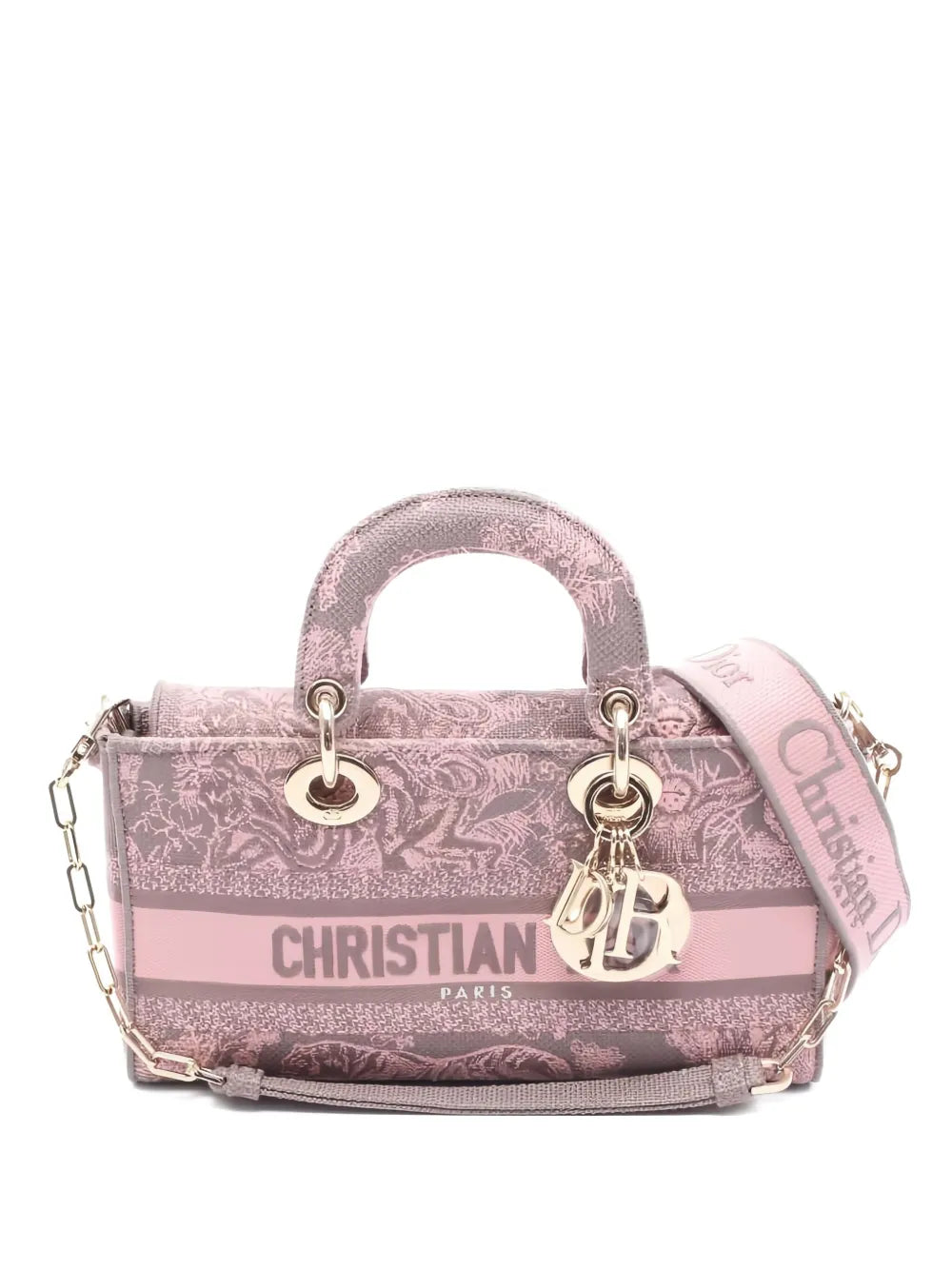 Pre-OwnedChristian Dior Pre-Owned2000s medium Lady D-Joy floral-print three-way handbag