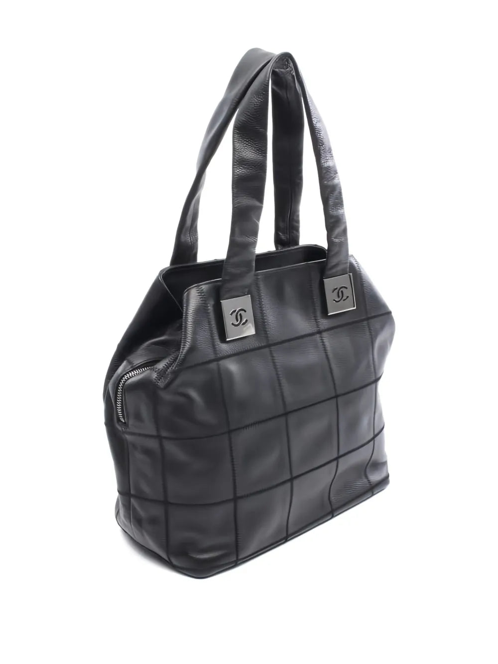Pre-OwnedCHANEL Pre-Owned2003-2004 Chocolate Bar silver shoulder bag