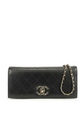 Pre-OwnedCHANEL Pre-Owned2018-2019 CC Stitched Lambskin Clutch With Chain crossbody bag