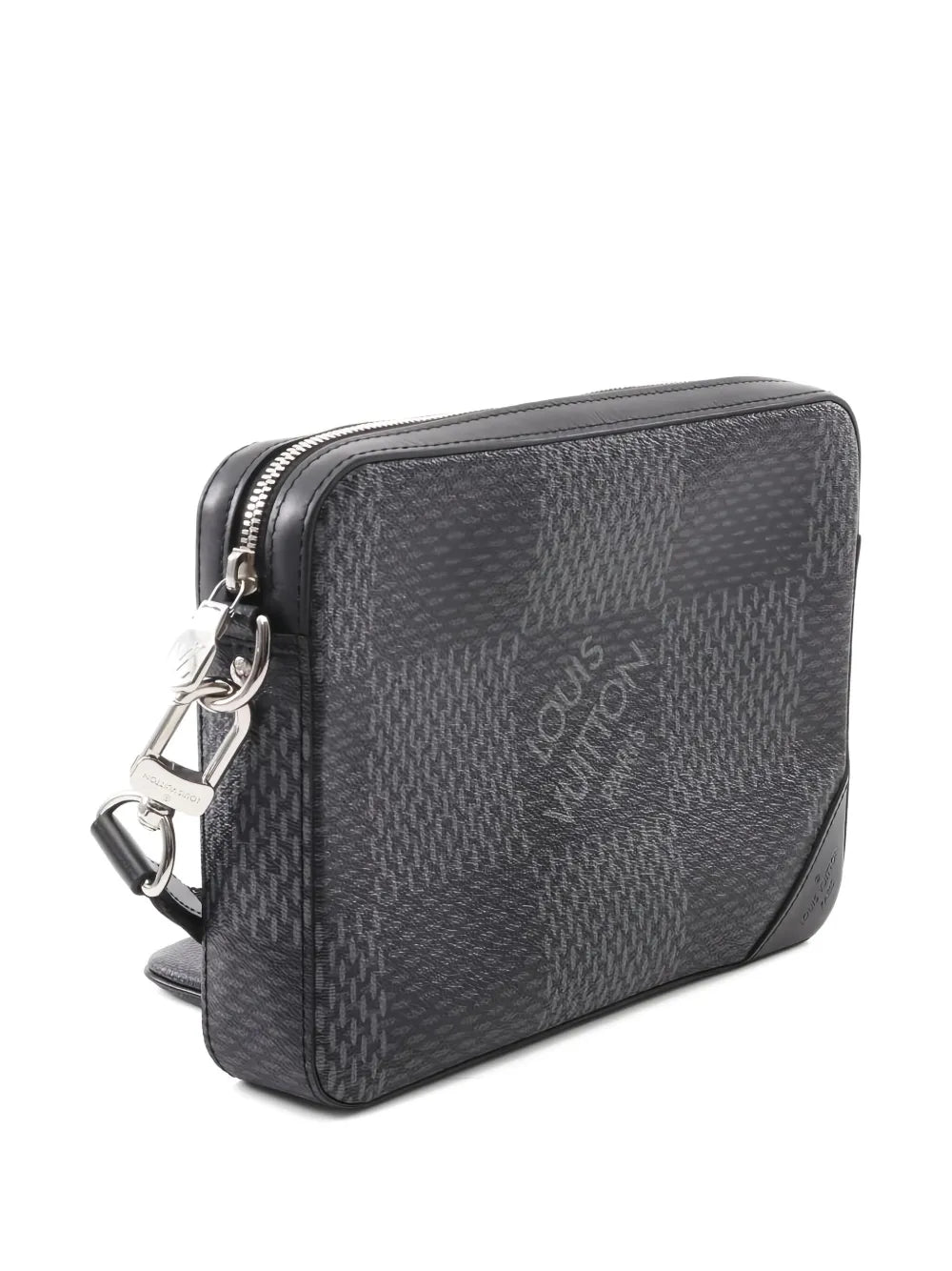 Pre-OwnedLouis Vuitton Pre-Owned2010s Trio Messenger  Damier Graphite canvas shoulder bag