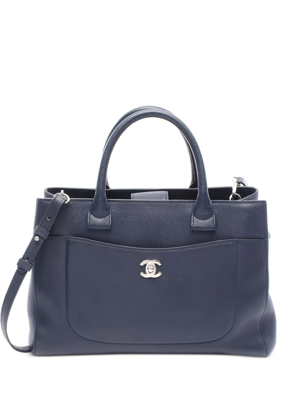 Pre-OwnedCHANEL Pre-OwnedInterlocking CC leather two-way handbag