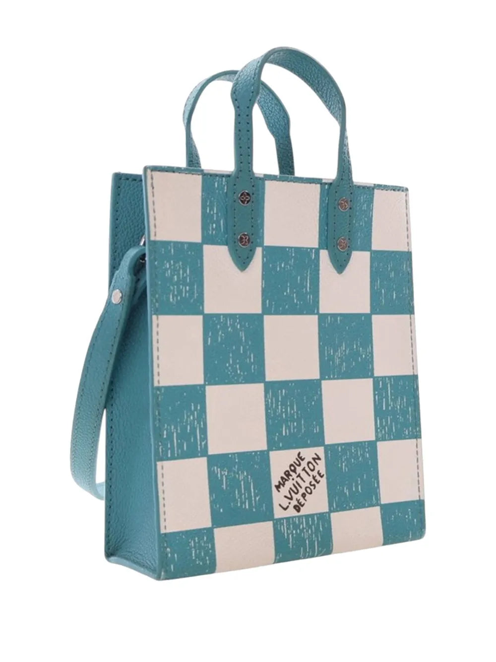 Pre-OwnedLouis Vuitton Pre-Owned2021-2025 Damier Checkerboard Sac Plat XS satchel