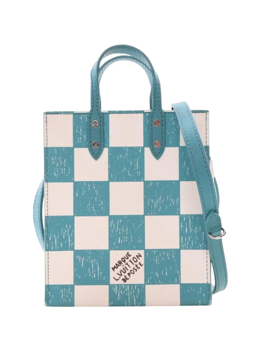 Pre-OwnedLouis Vuitton Pre-Owned2021-2025 Damier Checkerboard Sac Plat XS satchel