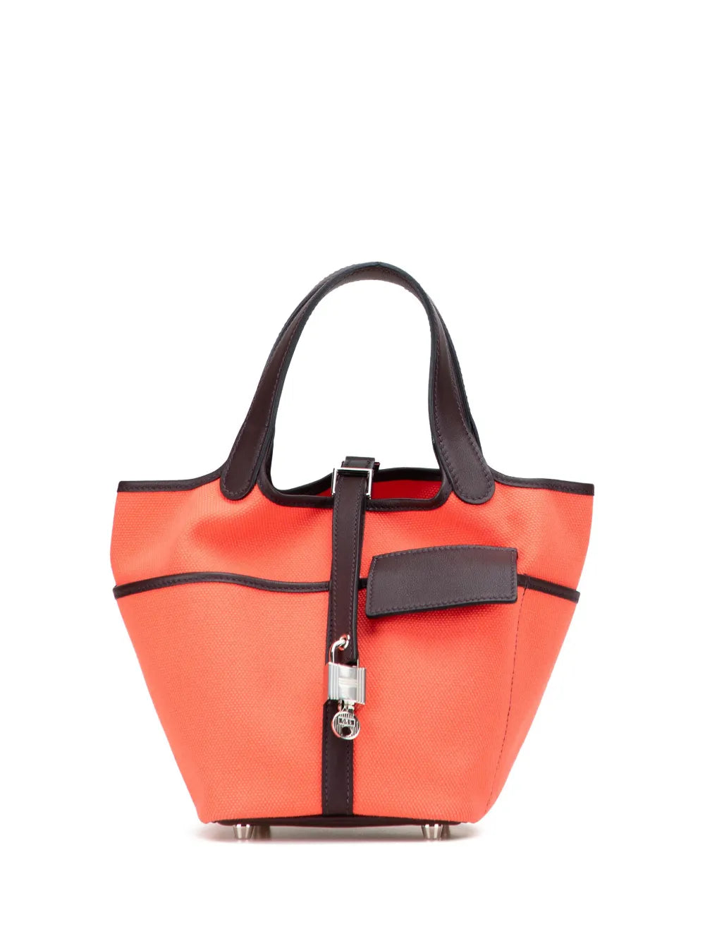 Pre-OwnedHermre-Owned2023 Toile Goeland and Swift Cargo Picotin Lock 18 handbag