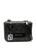 Armani Exchangelogo-embossed satchel bag