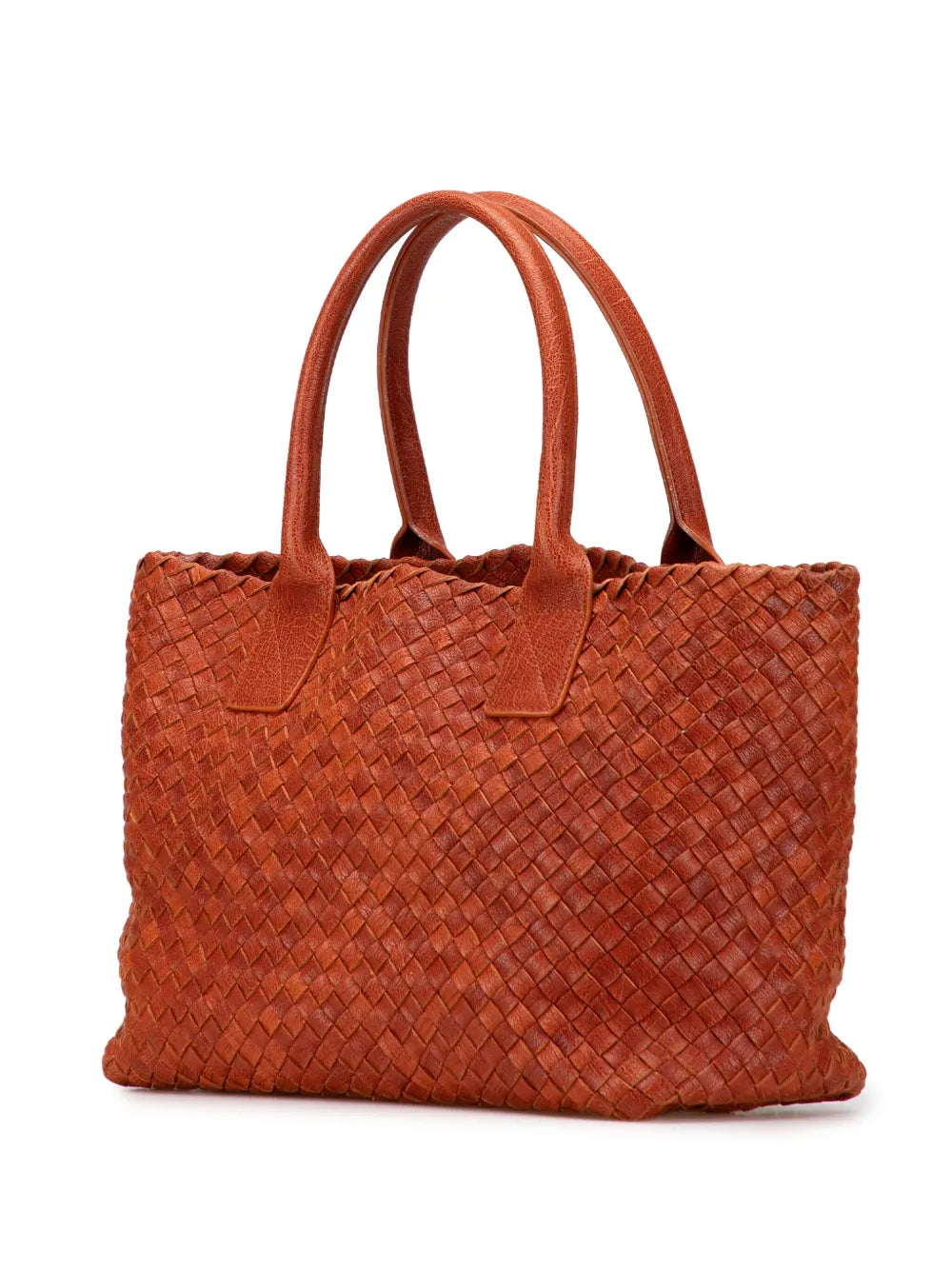 Pre-OwnedBottega Veneta Pre-Owned2008 Small Lambskin Intreccio Cabat tote bag