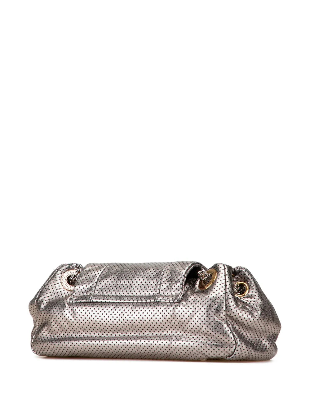 Pre-OwnedCHANEL Pre-Owned2008-2009 Metallic Perforated Calfskin Drill Accordion Flap shoulder bag