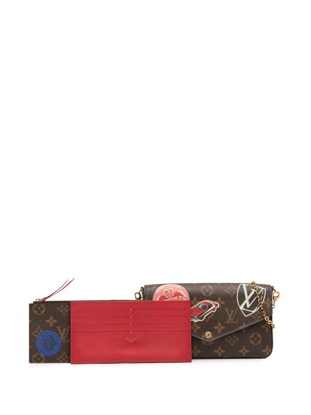 Pre-OwnedLouis Vuitton Pre-Owned2016 Monogram World Tour Pochette Felicie crossbody bag