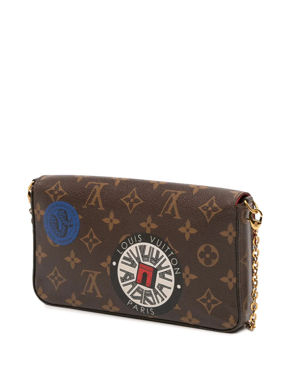 Pre-OwnedLouis Vuitton Pre-Owned2016 Monogram World Tour Pochette Felicie crossbody bag