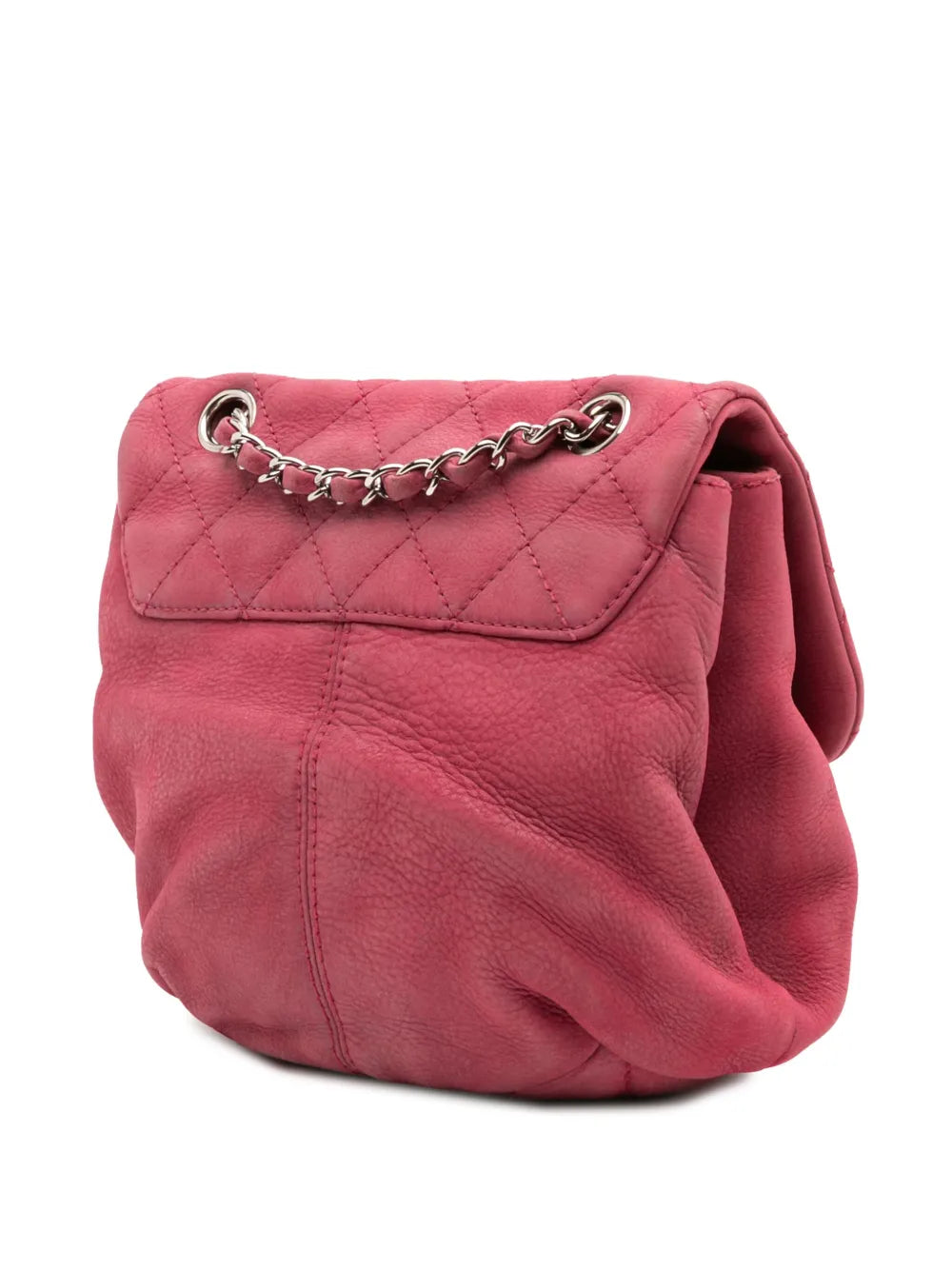 Pre-OwnedCHANEL Pre-Owned2012-2013 Mini Quilted Nubuck Trianon Messenger Flap crossbody bag