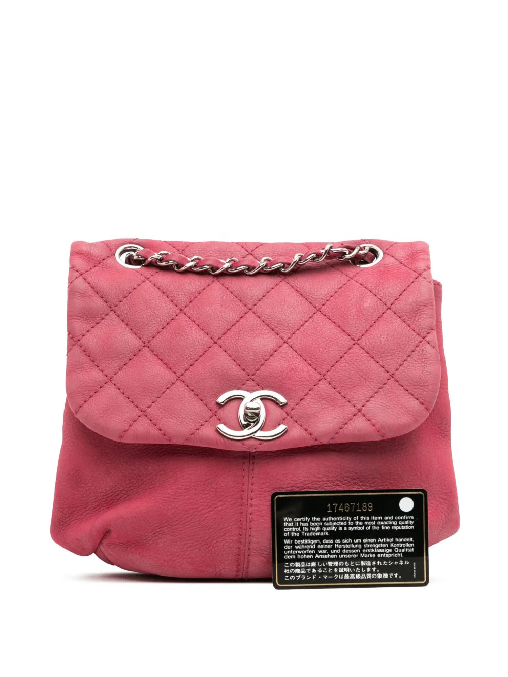 Pre-OwnedCHANEL Pre-Owned2012-2013 Mini Quilted Nubuck Trianon Messenger Flap crossbody bag