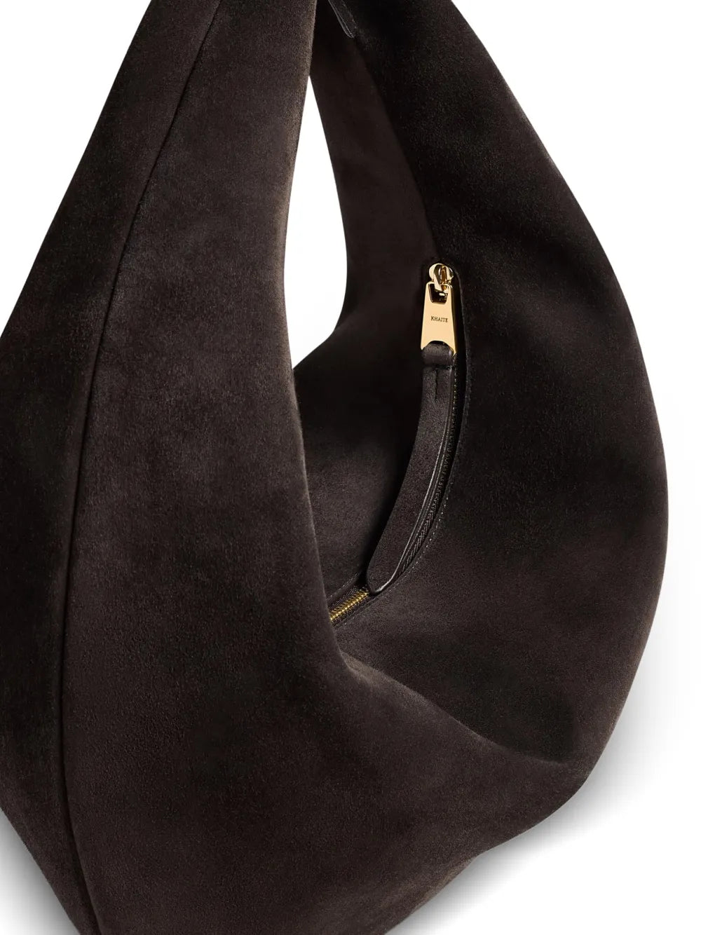 KHAITEmedium Olivia zip calf-suede shoulder bag
