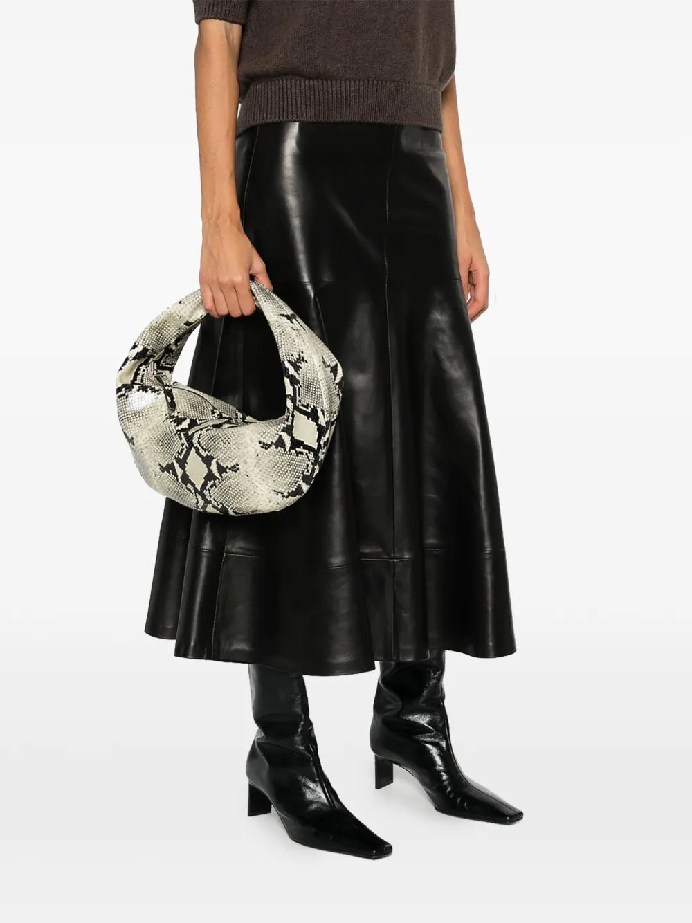 New SeasonKHAITEMedium Olivia snake-print tote bag