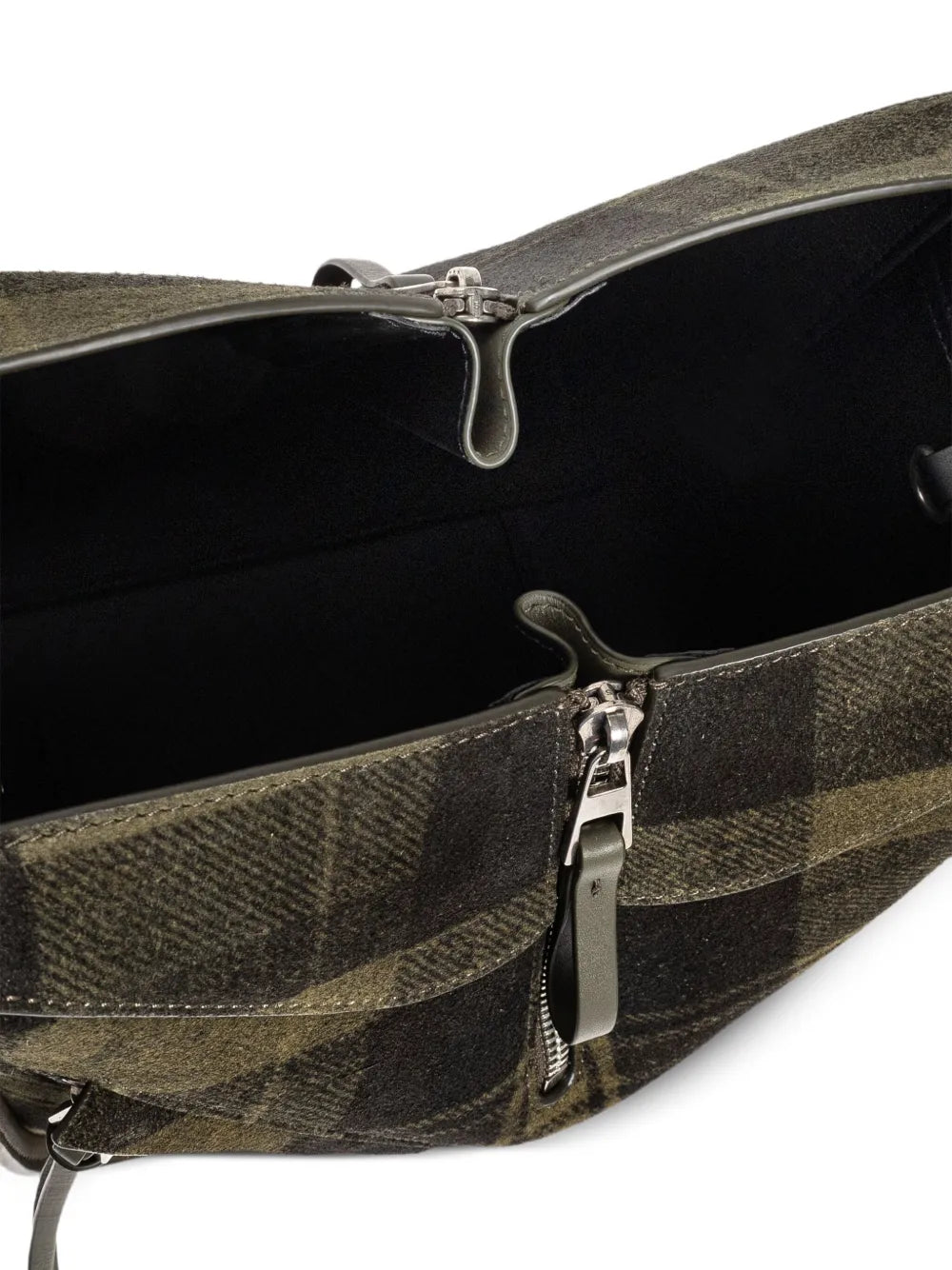 LOEWEHammock printed-tartan tote bag