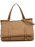 Pre-OwnedBottega Veneta Pre-Owned2012-2025 Medium Nappa Intrecciato Monaco satchel
