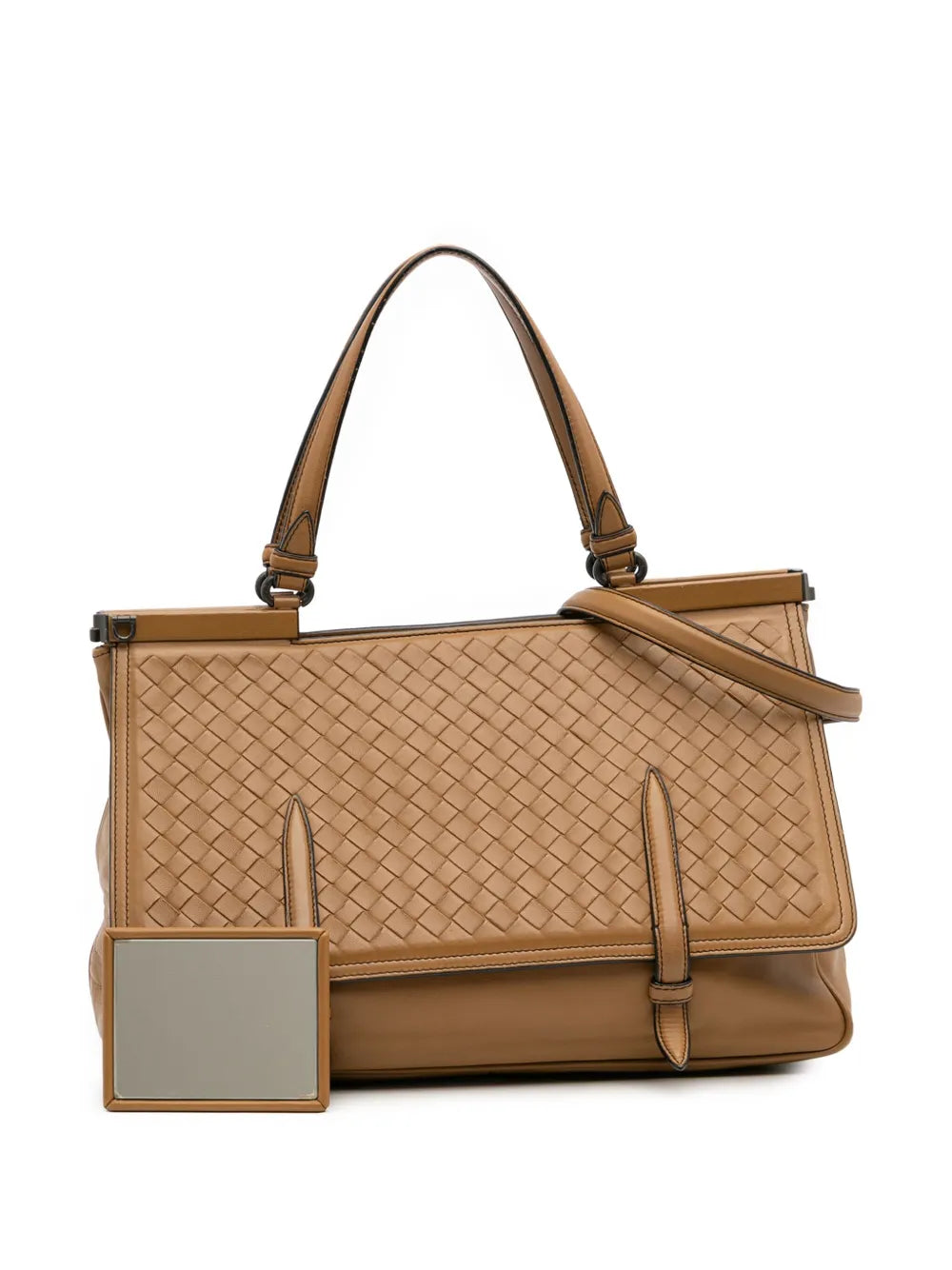 Pre-OwnedBottega Veneta Pre-Owned2012-2025 Medium Nappa Intrecciato Monaco satchel