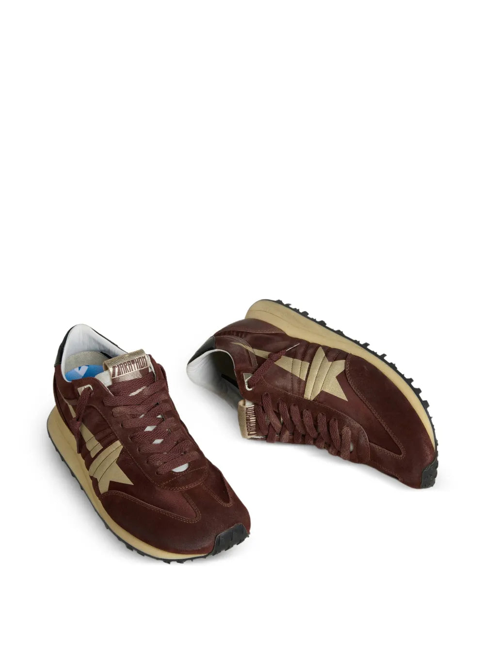 Golden Goose Marathon Satin Suede Sneakers