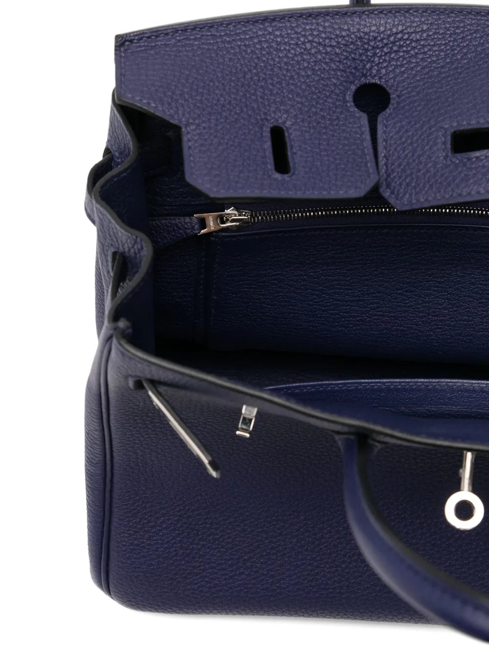 Pre-OwnedHermre-OwnedBirkin 25 Sapphire Togo PHW tote bag
