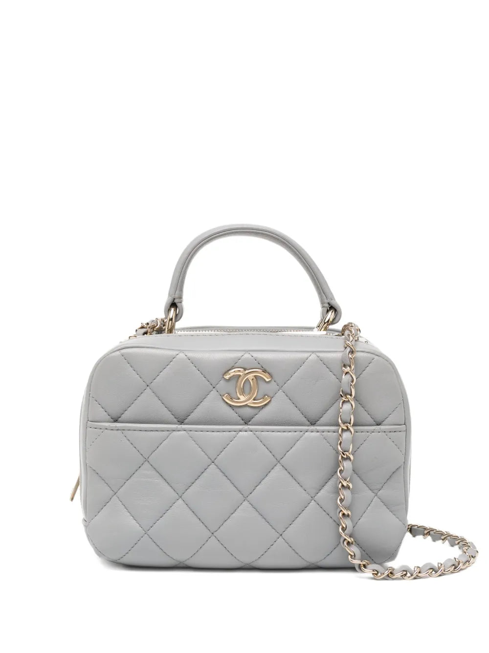 Pre-OwnedCHANEL Pre-Ownedmini trendy CC bowler bag