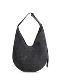Aesther Ekmeadjustable-strap suede shoulder bag