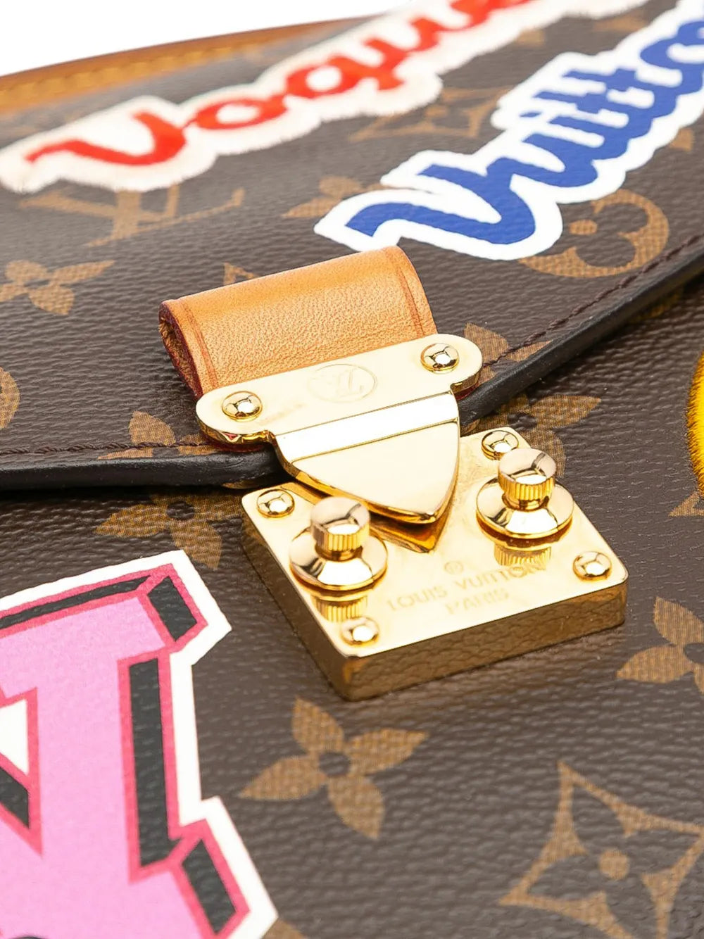 Pre-OwnedLouis Vuitton Pre-Owned2018 Monogram Patches Pochette Metis satchel