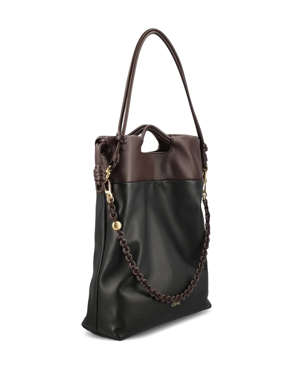 LOEWEchain-detail leather shoulder bag