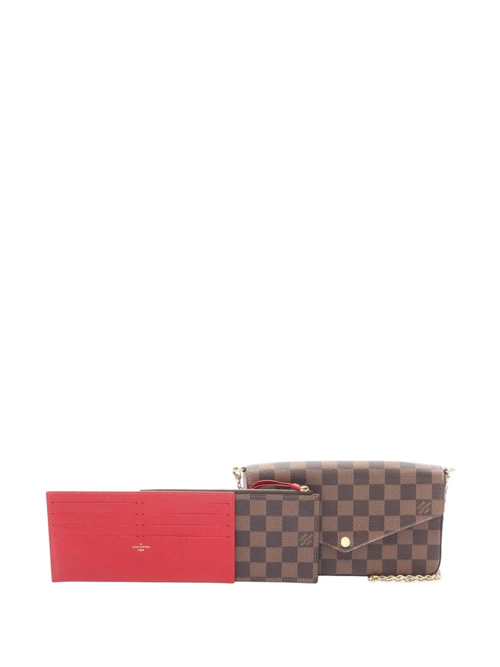 Pre-OwnedLouis Vuitton Pre-Owned2019 Damier Ebene Pochette Felicie crossbody bag