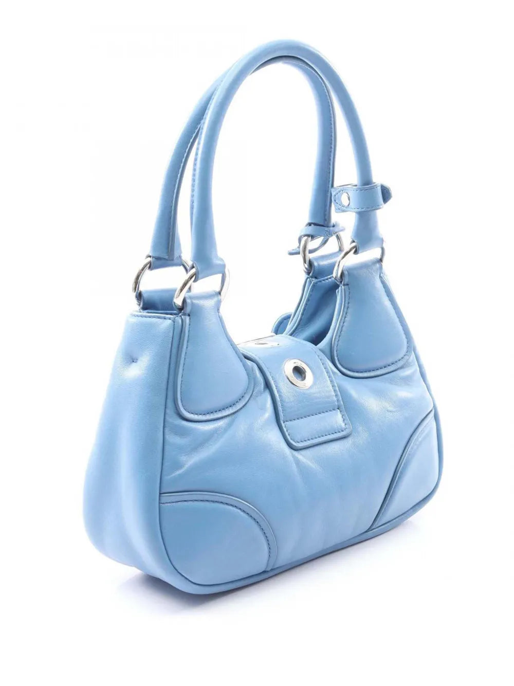 Pre-OwnedPrada Pre-Owned2013-2025 Nappa Soft Padded Re Edition 2002 Moon satchel