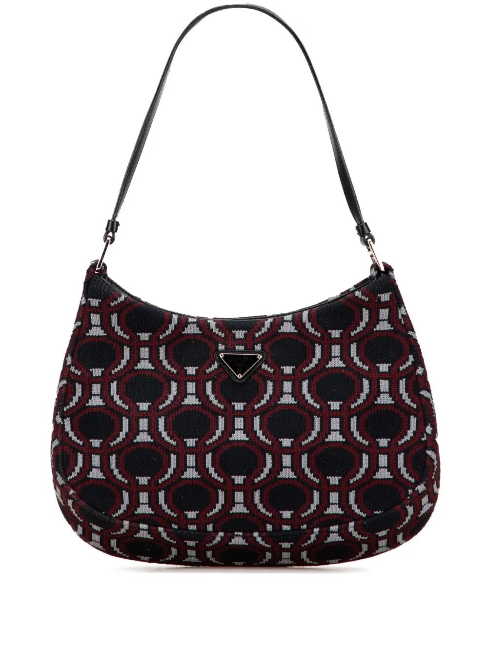 Pre-OwnedPrada Pre-Owned2000-2013 Jacquard Knit Cleo shoulder bag
