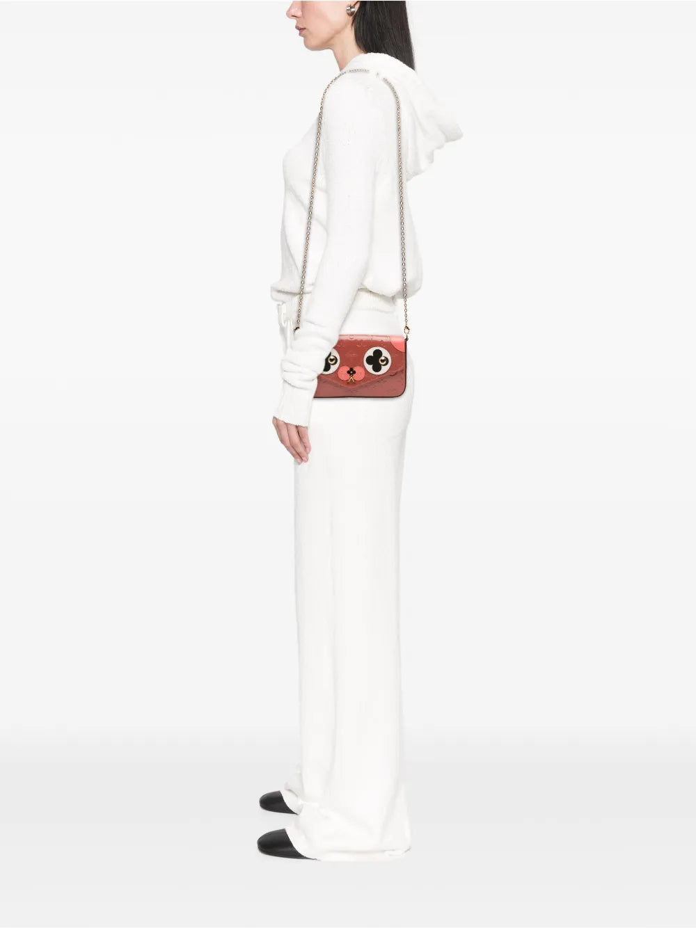 Pre-OwnedLouis Vuitton Pre-Owned2017 Monogram Vernis Pochette Felicie Valentine Dog crossbody bag