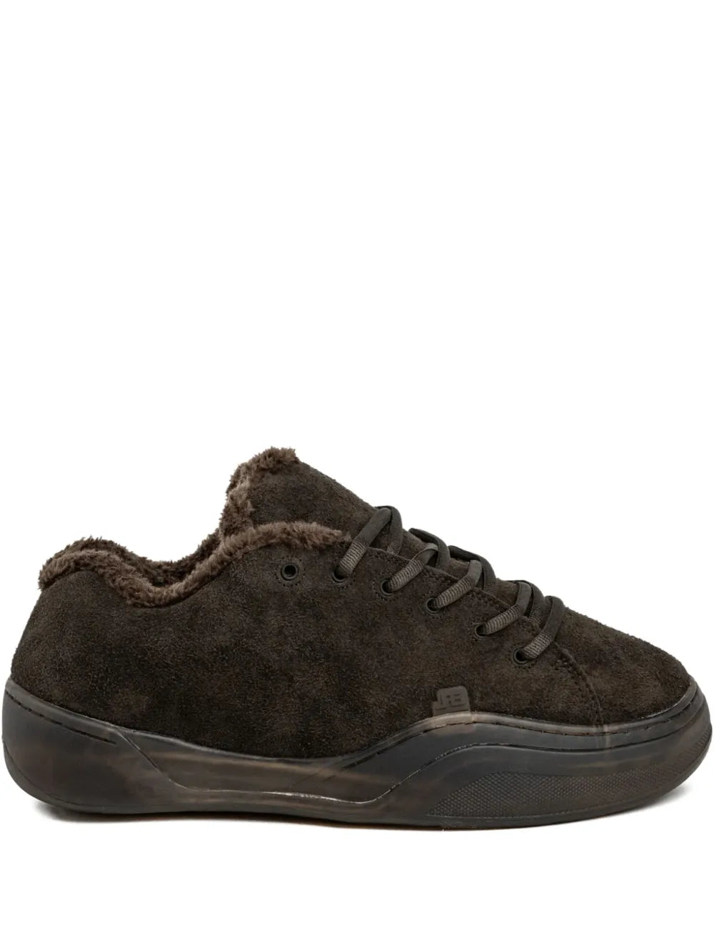Erl Vamp Faux-Fur Trim Sneakers