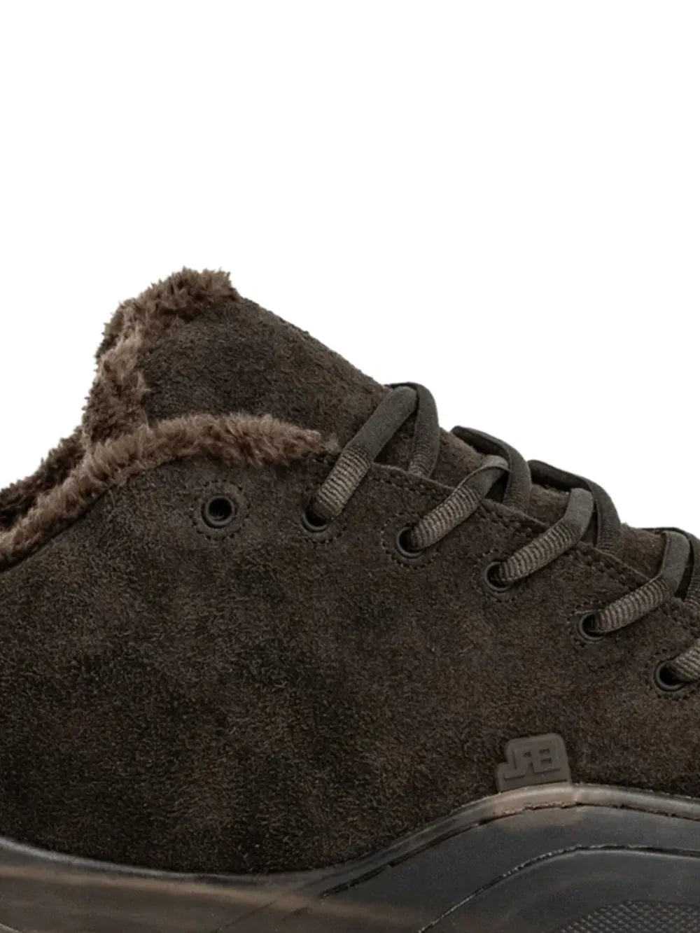 Erl Vamp Faux-Fur Trim Sneakers