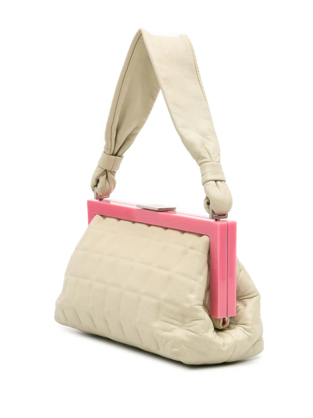 Pre-OwnedCHANEL Pre-Owned2002-2003 Chocolate Bar Lambskin Frame Bag handbag