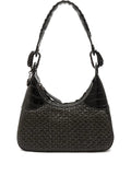 IslaMoon woven crocodile-effect shoulder bag