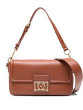 Love MoschinoLocked In logo-plaque shoulder bag