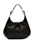 IslaMoon woven embossed shoulder bag