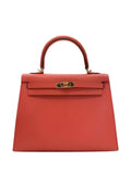 Pre-OwnedHermre-Owned2022 Kelly Sellier 25 Veau Madame gold-hardware handbag