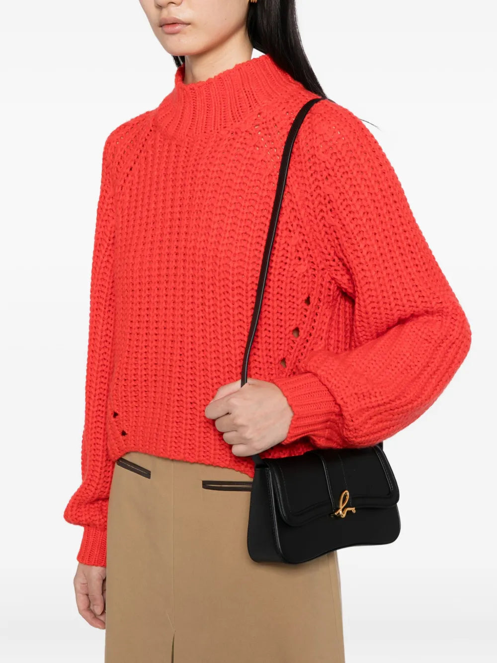 agn? b. logo-plaque crossbody bag