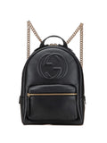 Pre-OwnedGucci Pre-Owned2000-2015 Pebbled Calfskin Soho Chain backpack