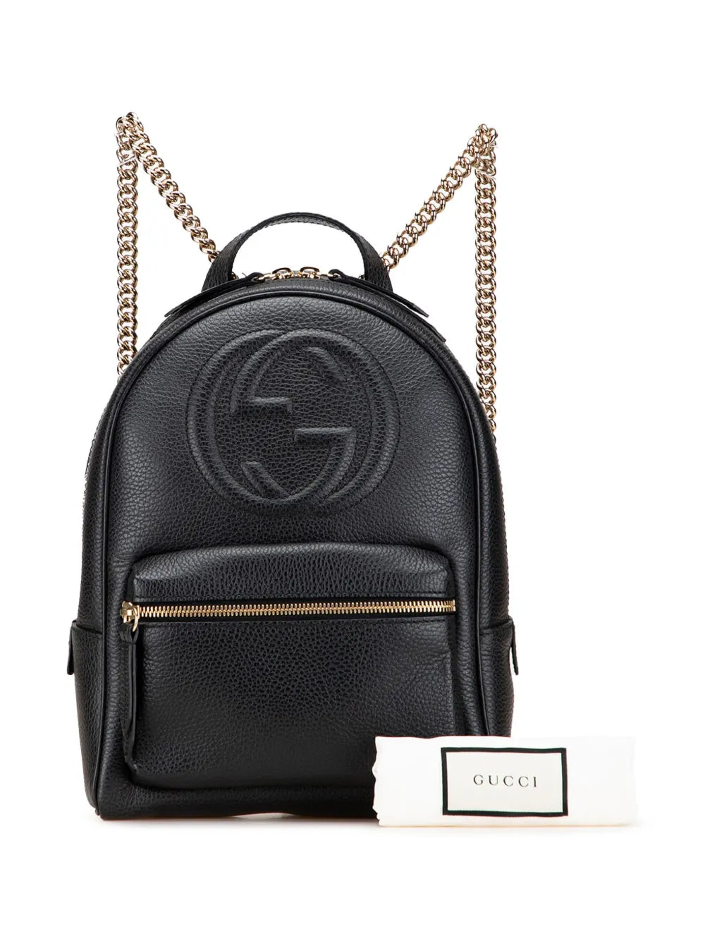 Pre-OwnedGucci Pre-Owned2000-2015 Pebbled Calfskin Soho Chain backpack