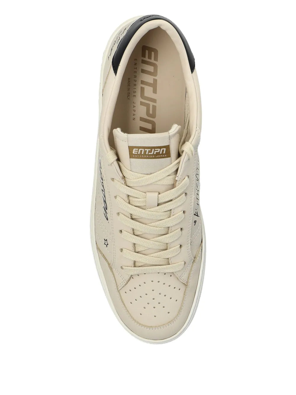 Enterprise Japan Perforated Leather Sneakers