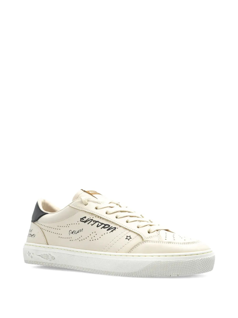 Enterprise Japan Perforated Leather Sneakers