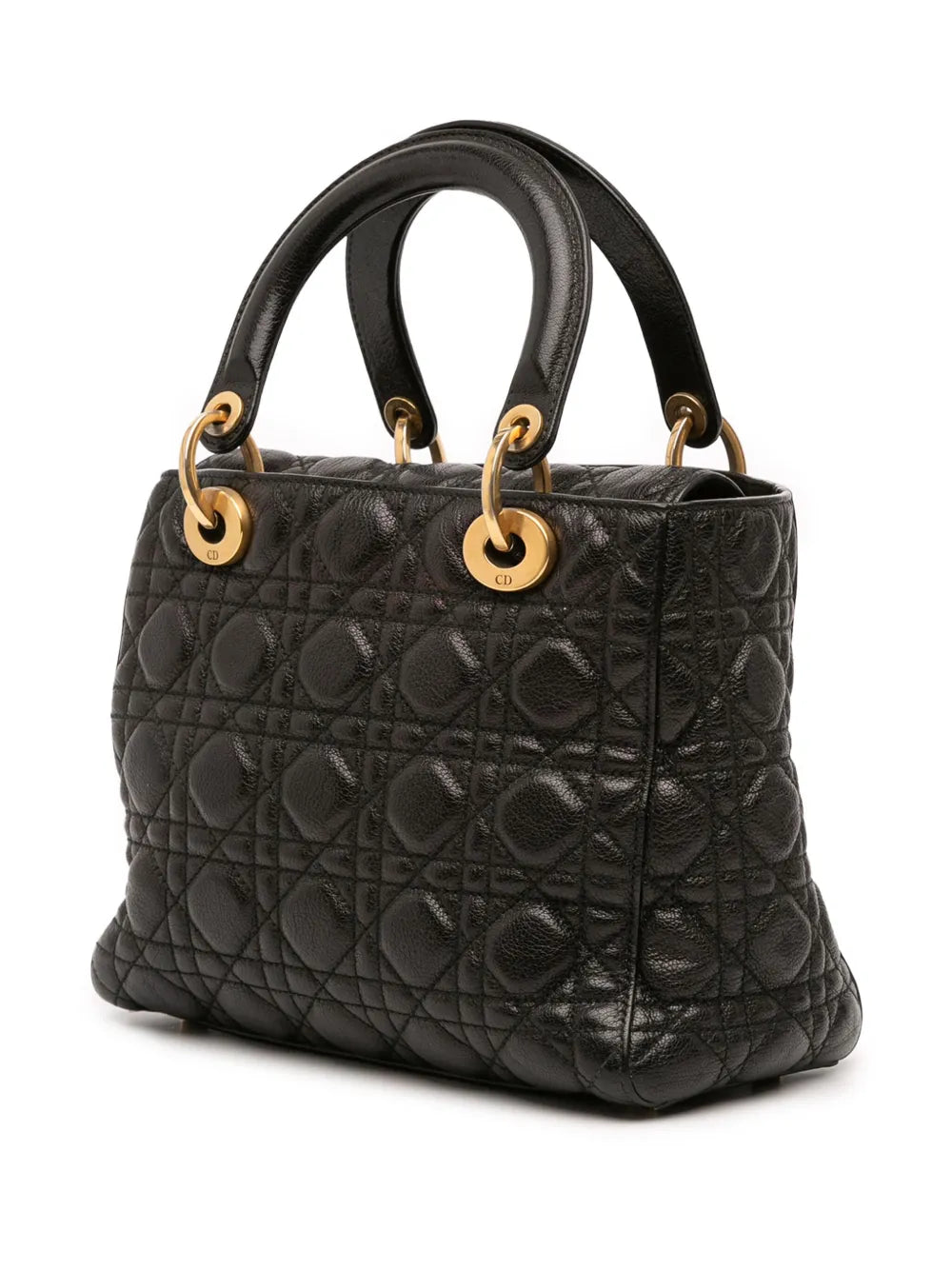 Pre-OwnedChristian Dior Pre-Owned2018 Medium Grained Calfskin Cannage Supple Lady Dior satchel