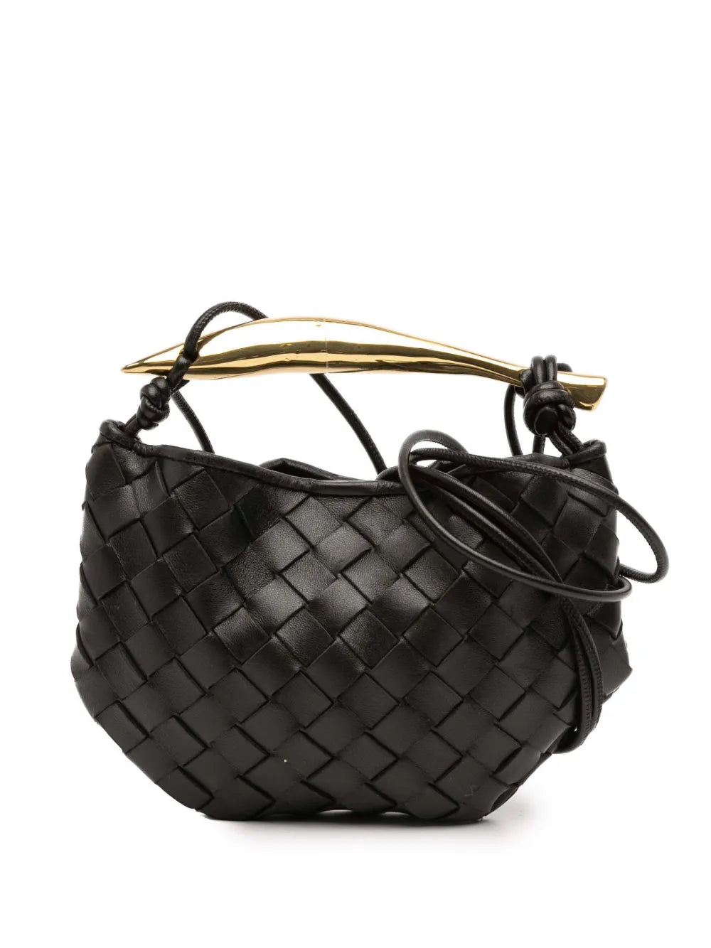 Pre-OwnedBottega Veneta Pre-Owned2021-2025 Baby Lambskin Intrecciato Sardine satchel