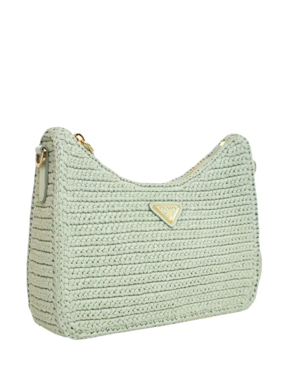 Pre-OwnedPrada Pre-Owned2019-2025 Yarn Effect Raffia Crochet Re Edition 2005 satchel
