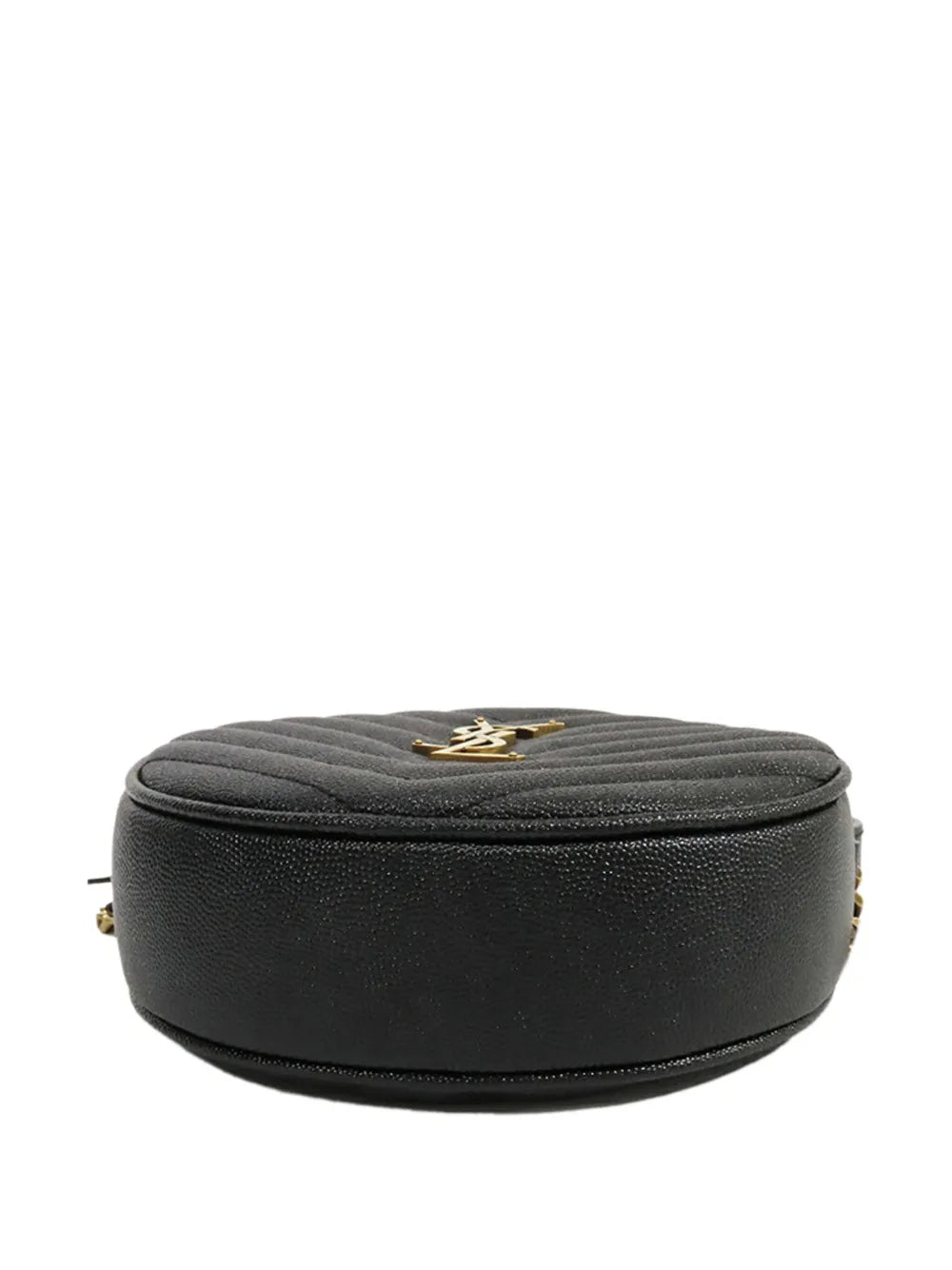 Pre-OwnedSaint Laurent Pre-Owned2013-2025 Grain De Poudre Chevron Round Vinyle Camera Bag crossbody bag