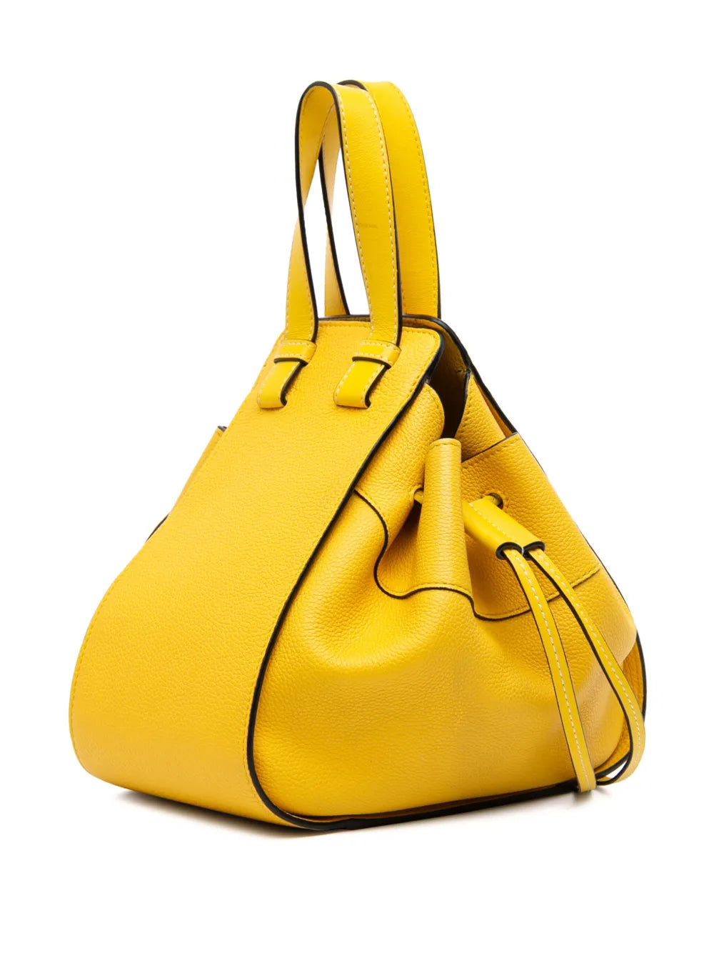 Pre-OwnedLoewe Pre-Owned2010-2025 Small Grained Calfskin Drawstring Hammock satchel