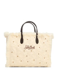MC2 Saint BarthColette cable-knit fringed tote bag