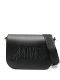 Love Moschinostud-detail logo-embroidered crossbody bag